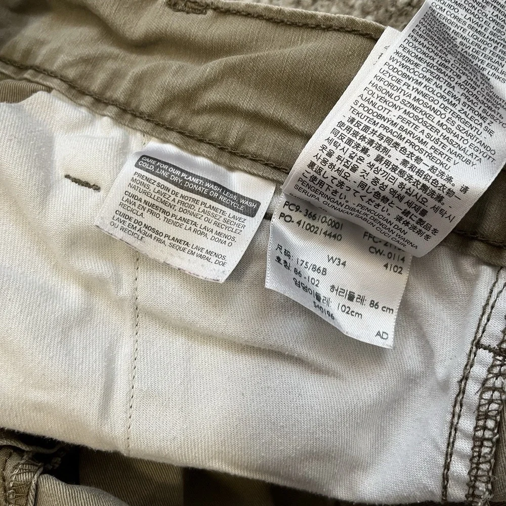 Levis Y2K Cargo Shorts Men's 34 White Tag Khaki Utility Streetwear‎ Skater